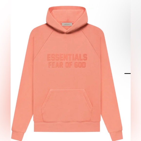 Essentials fear of god Coral Hoodie size XL NWT
